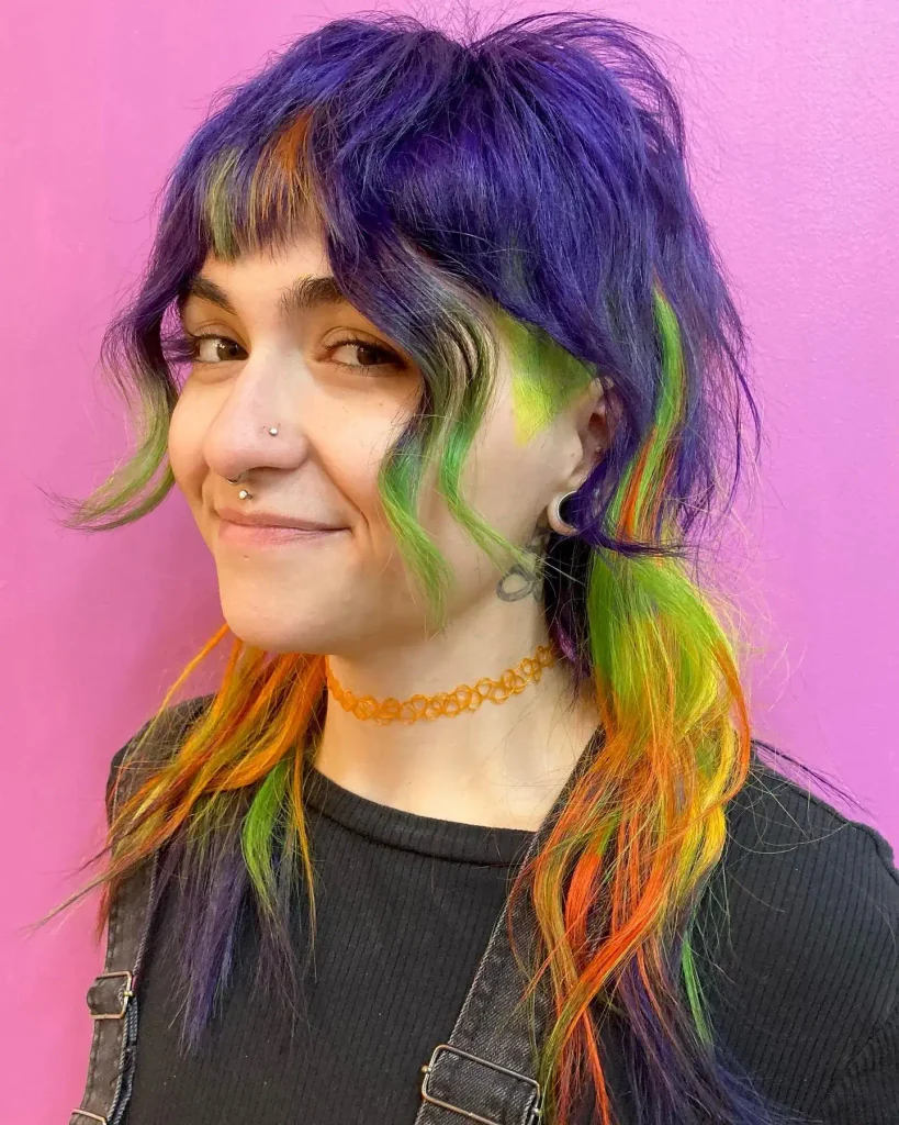 Rainbow Monster Halloween Shag