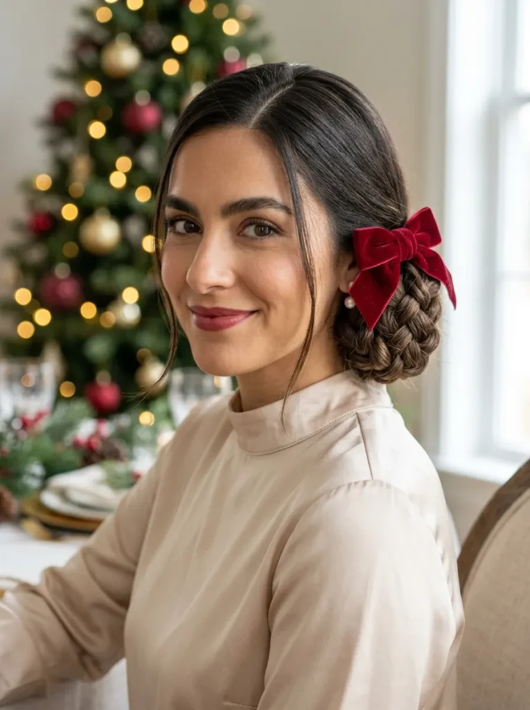 Red Velvet Twisted Pigtail Buns