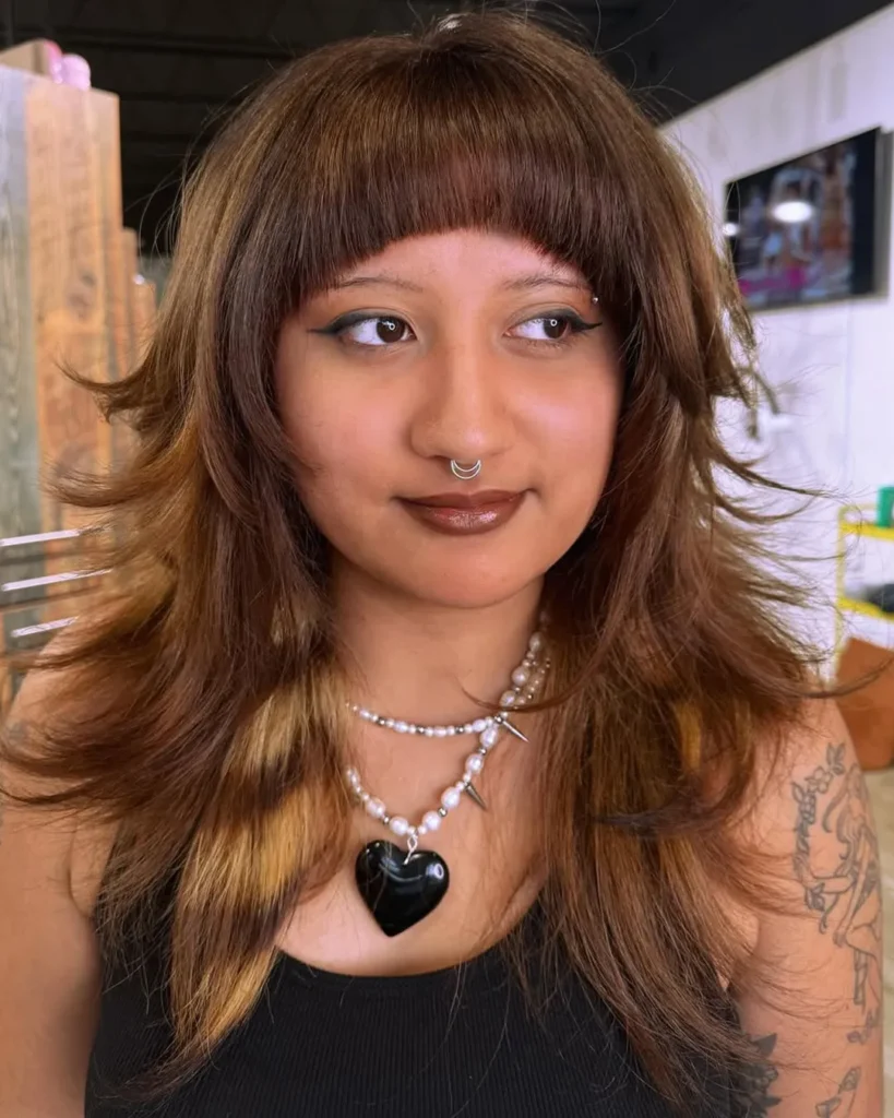 Retro Fringe Wolf Cut