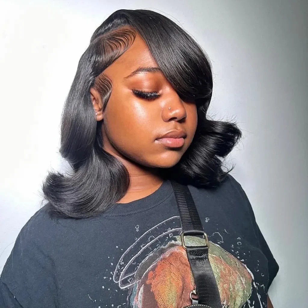 Retro Swoop Bang Flipped Bob