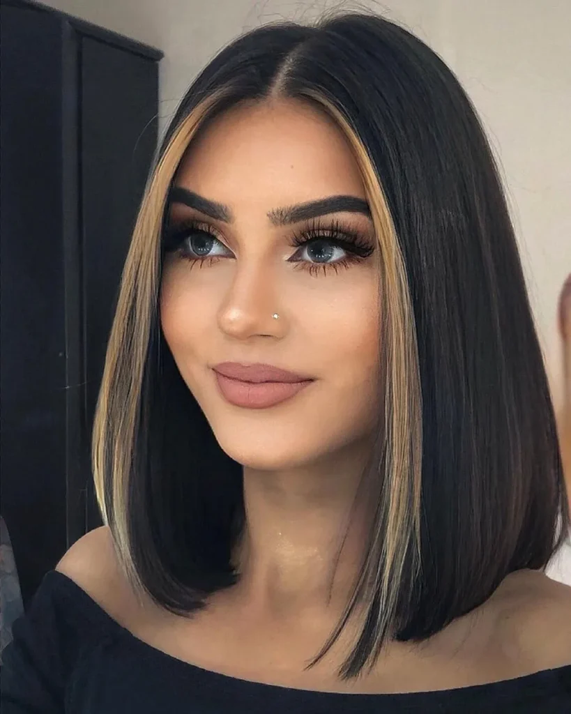 Ribbon Highlight Long Bob
