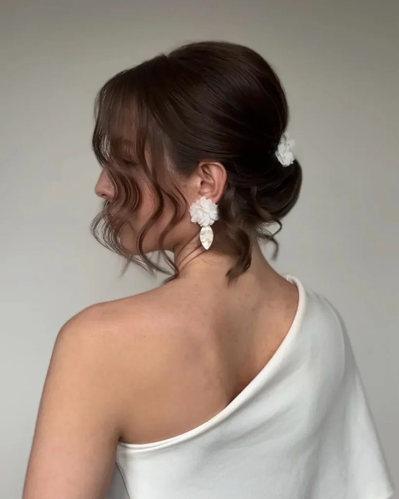 Romantic Low Bun Accent