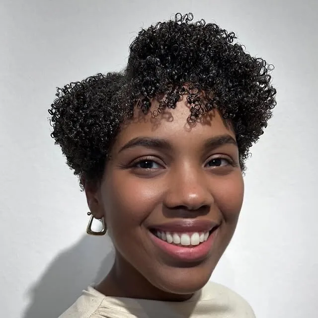 Rounded Natural Coil Fro