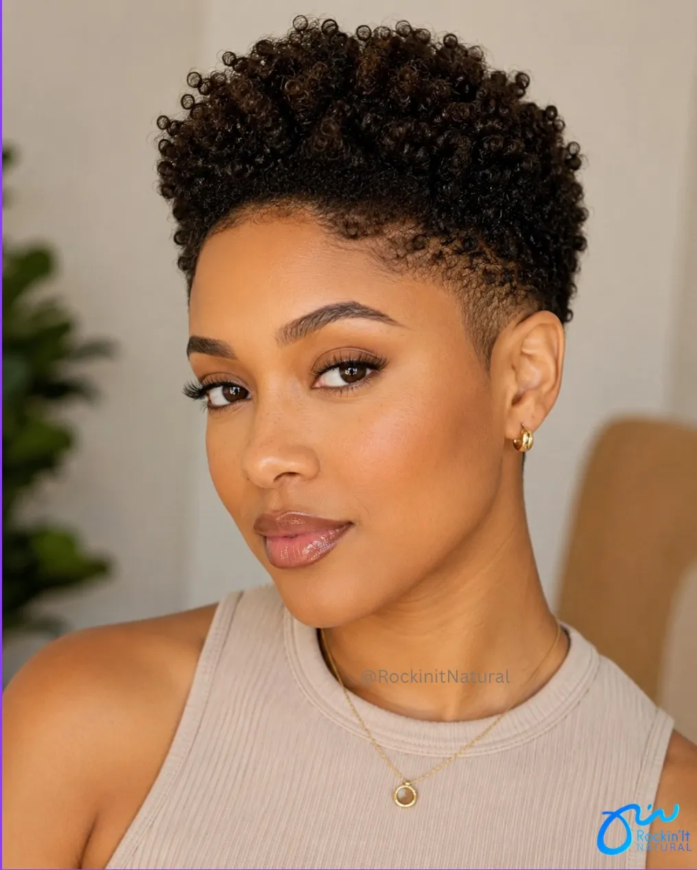 Rounded Natural Coily Taper