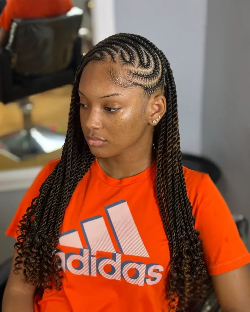S-Curve Cornrow Passion Twists