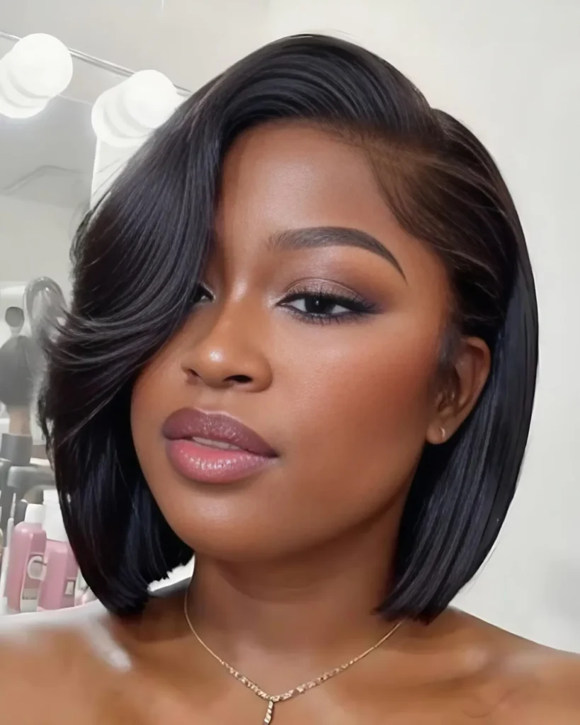 Satin Side Curve Bob