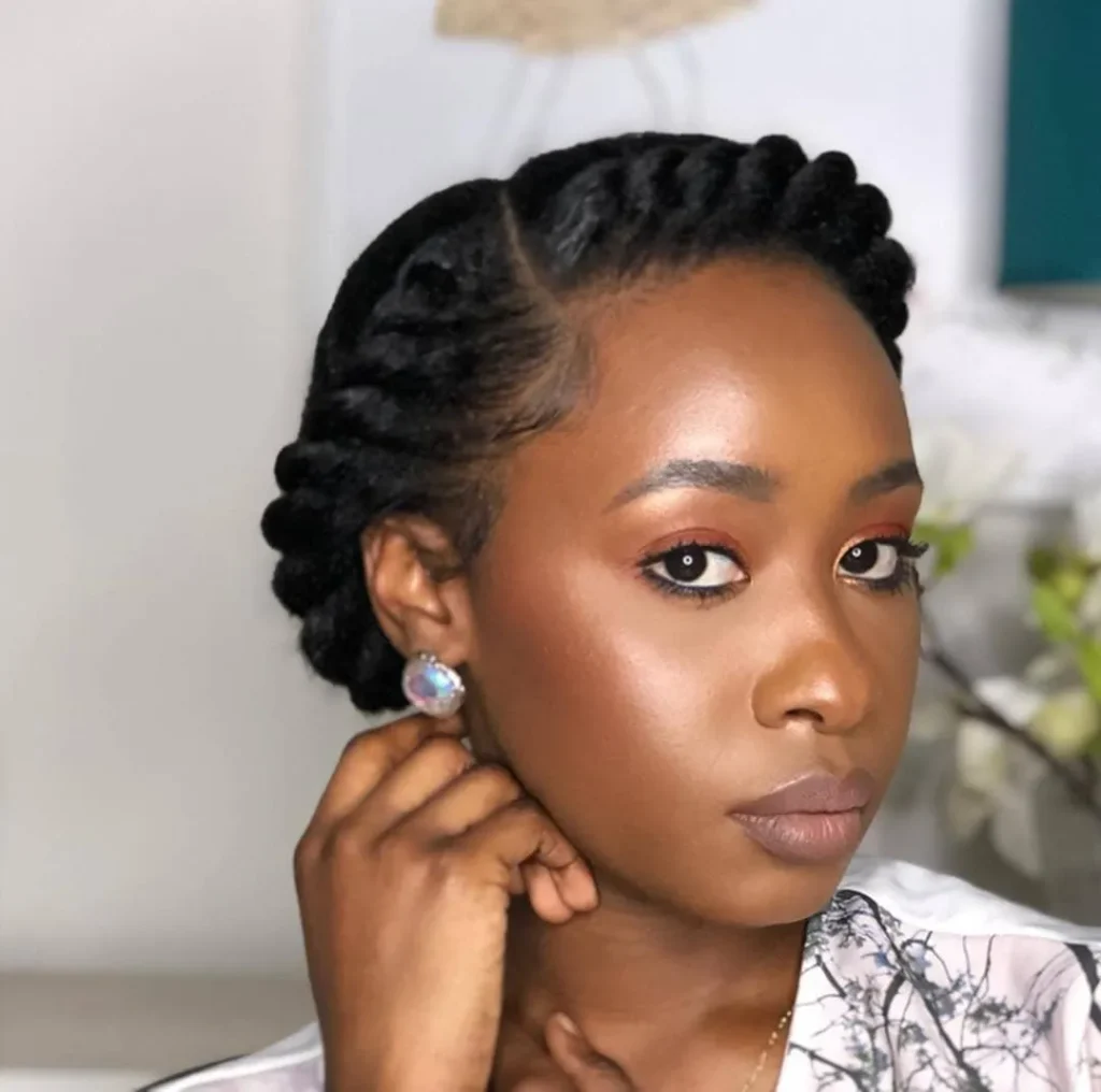 Sculpted Flat Twist Updo