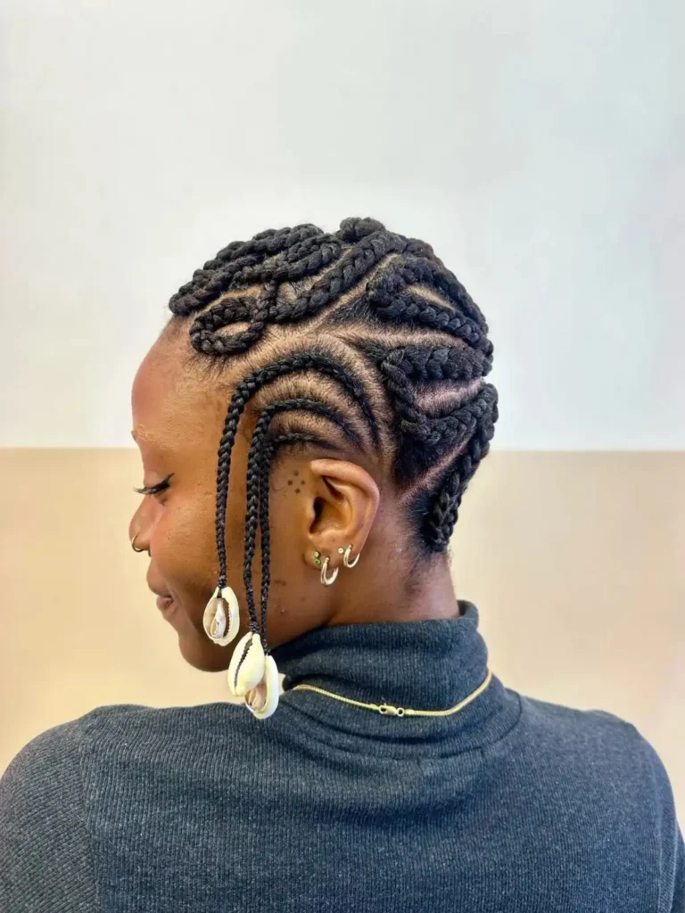 Sculpted Swirl Cornrows