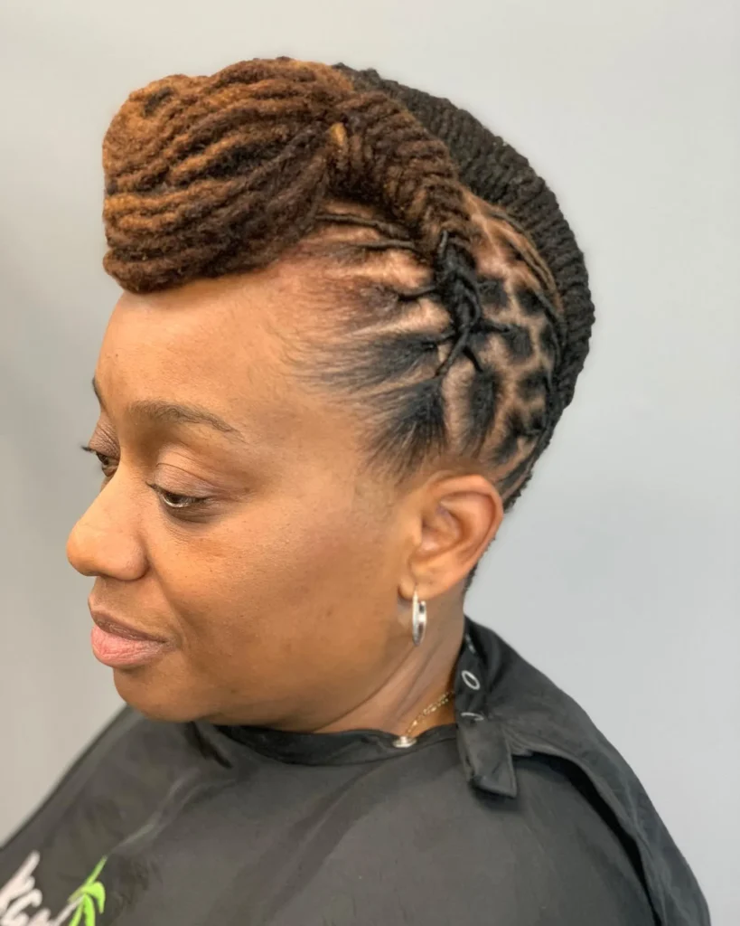 Sculpted Twist Mohawk Updo