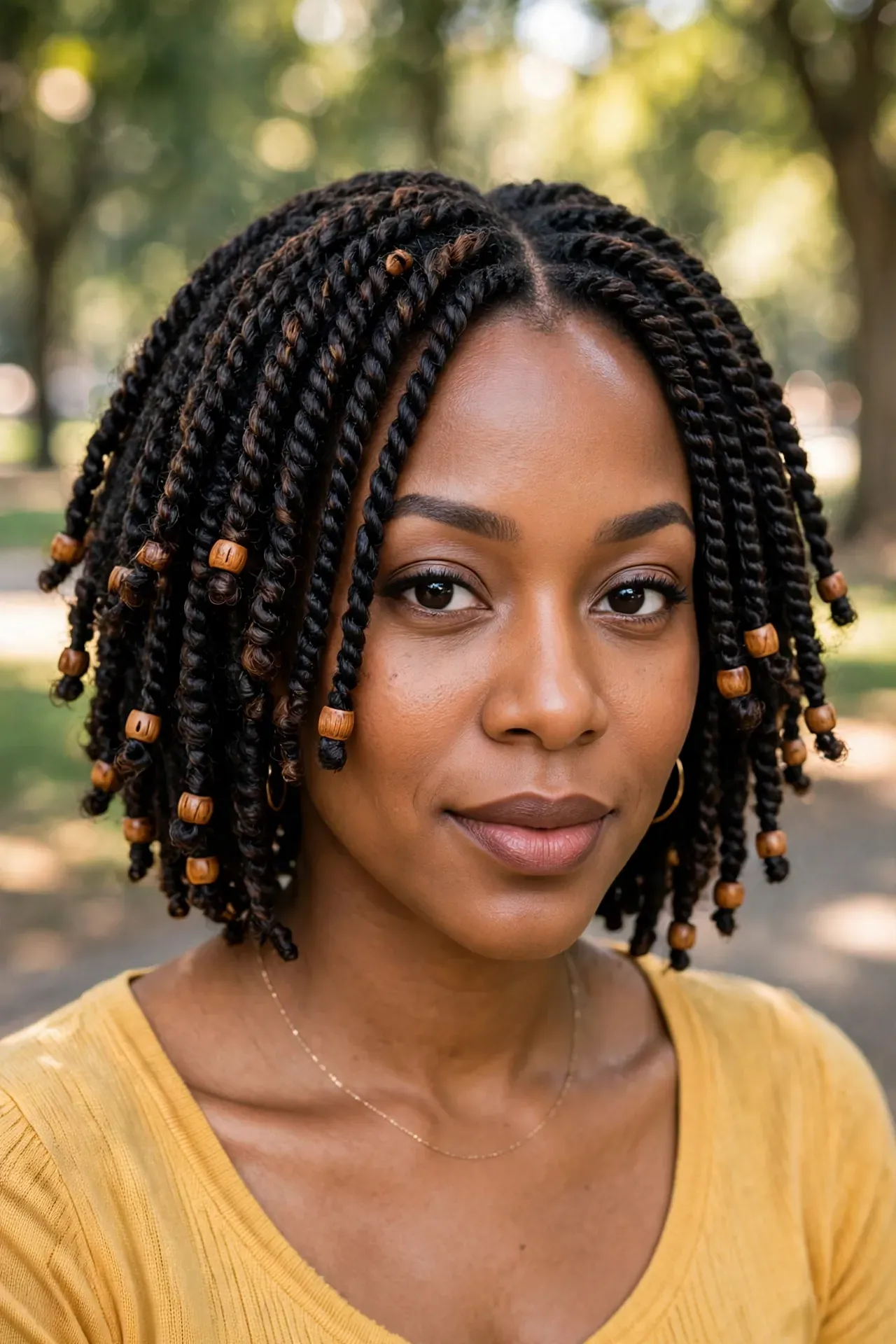 Short Crochet Twists with Beads