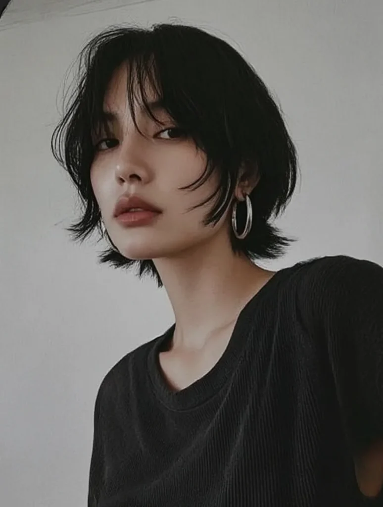 Short Flipped Choppy Bob