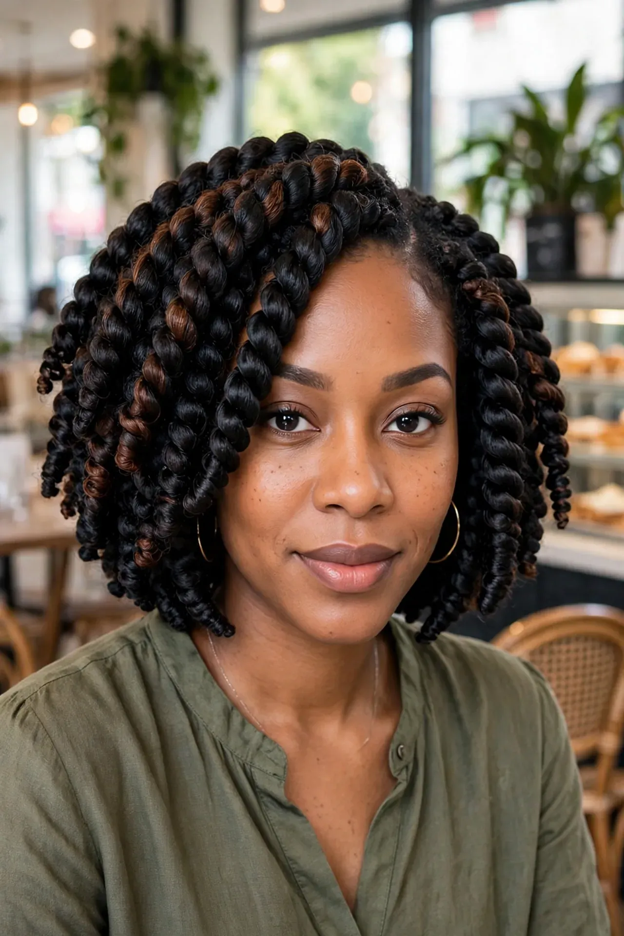 Short Jumbo Crochet Twists