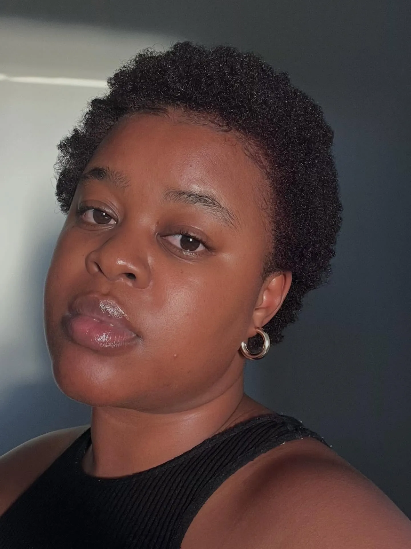 Short Natural Tapered Afro