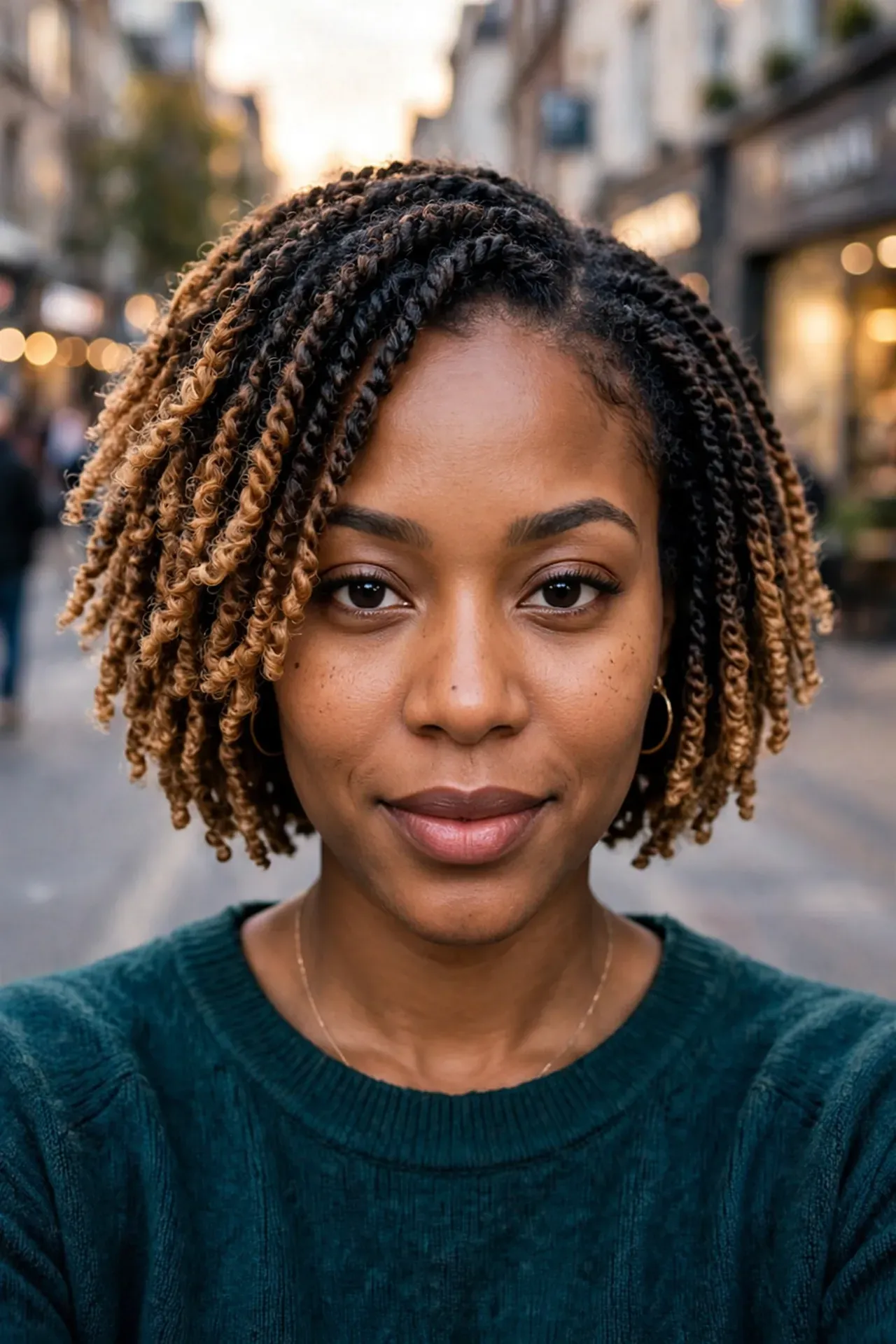 Short Ombre Twist Bob