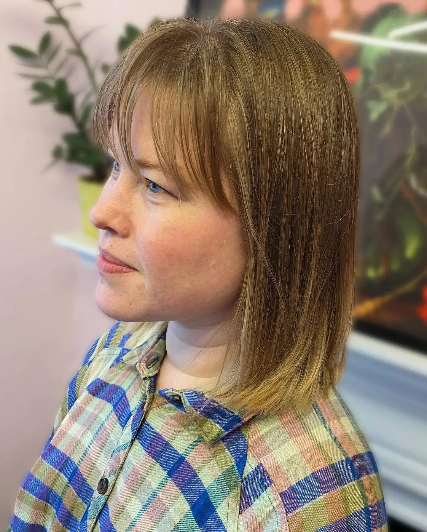 Shoulder Length Wispy Bob