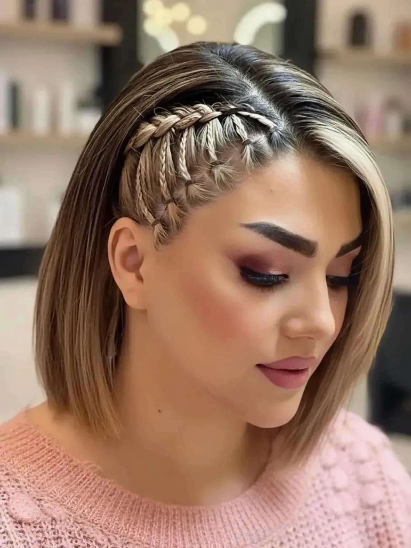Side French Accent Braid