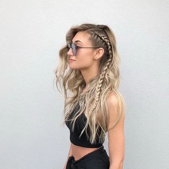 Side Micro Braid Waves
