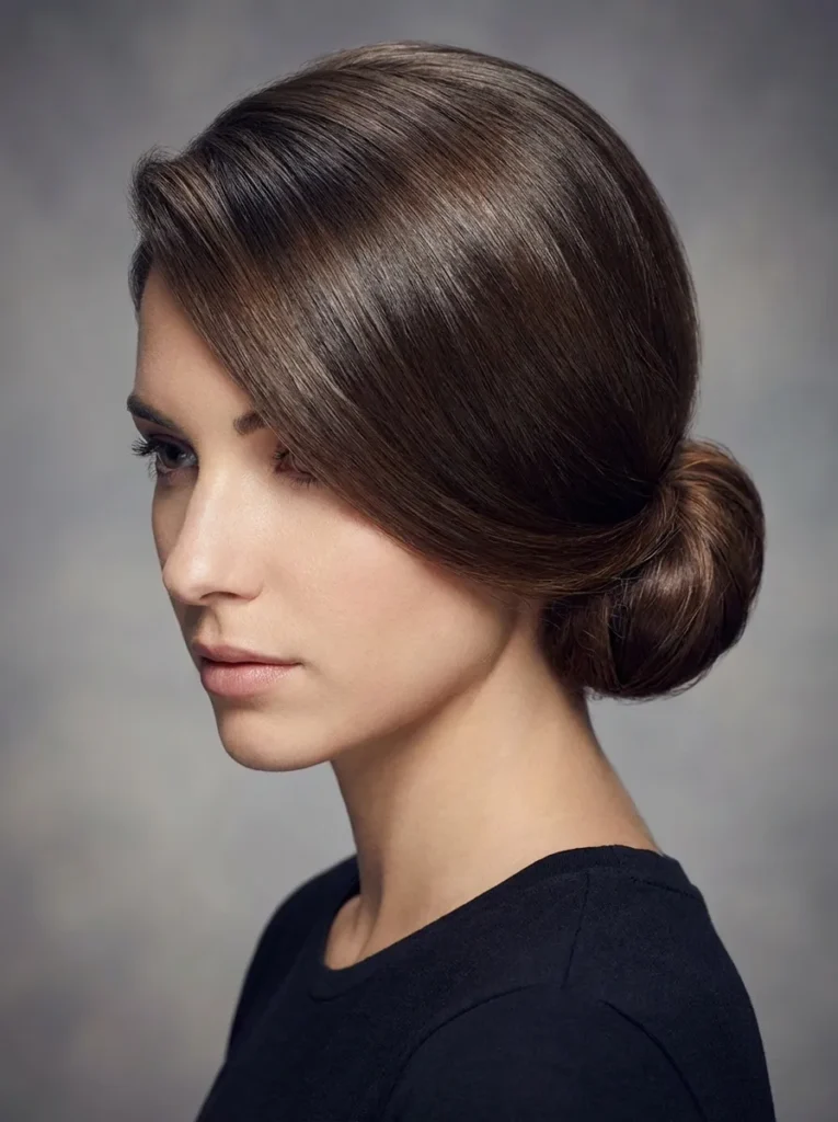 Side Part Bun