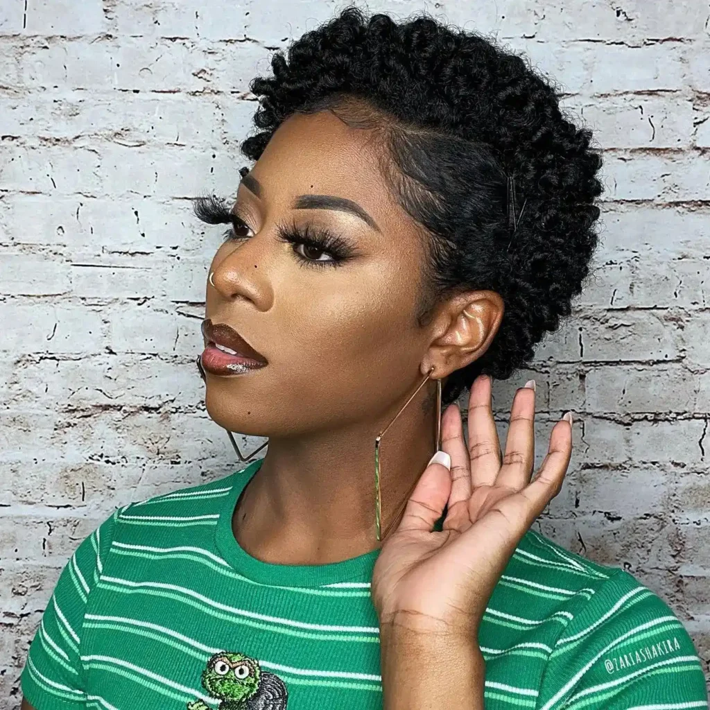 Side Part Twist TWA