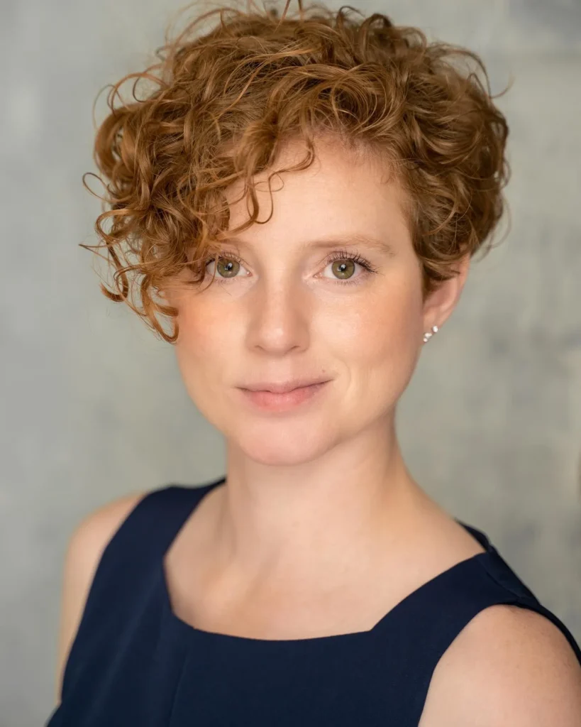 Side Sweep Ginger Pixie Cut