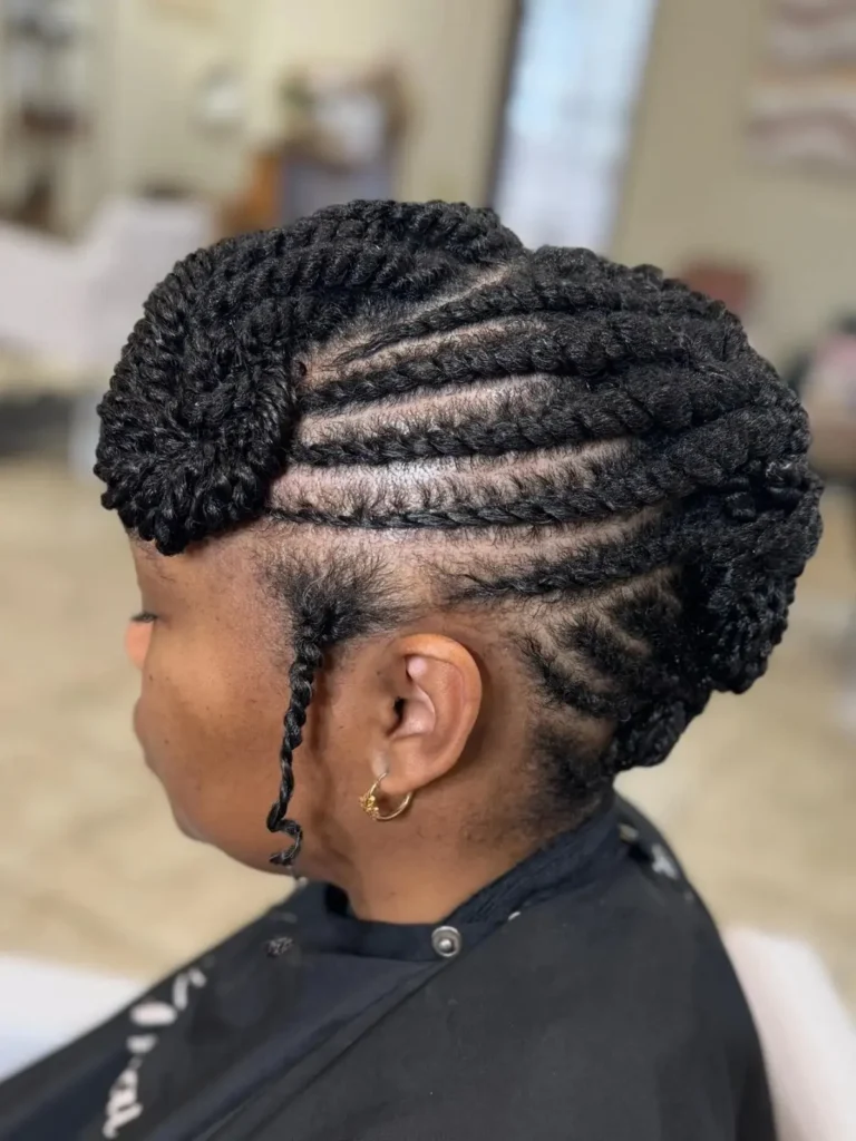 Side Sweep Twist Updo