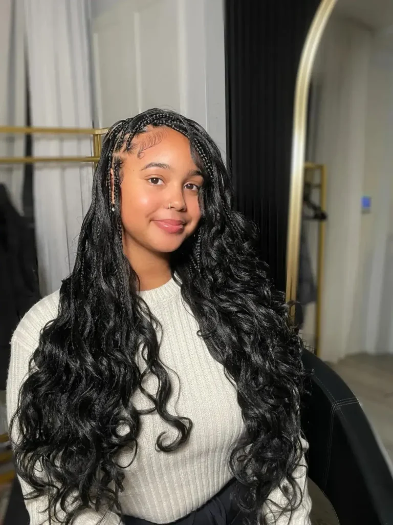 Side-Swept Curl Volume Braids