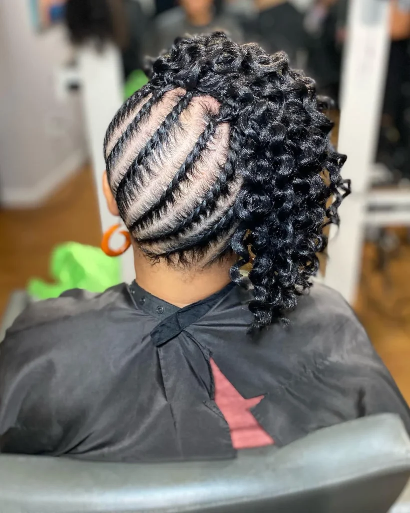 Side Swept Curly Updo