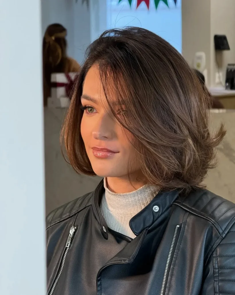 Side Swept Italian Bob