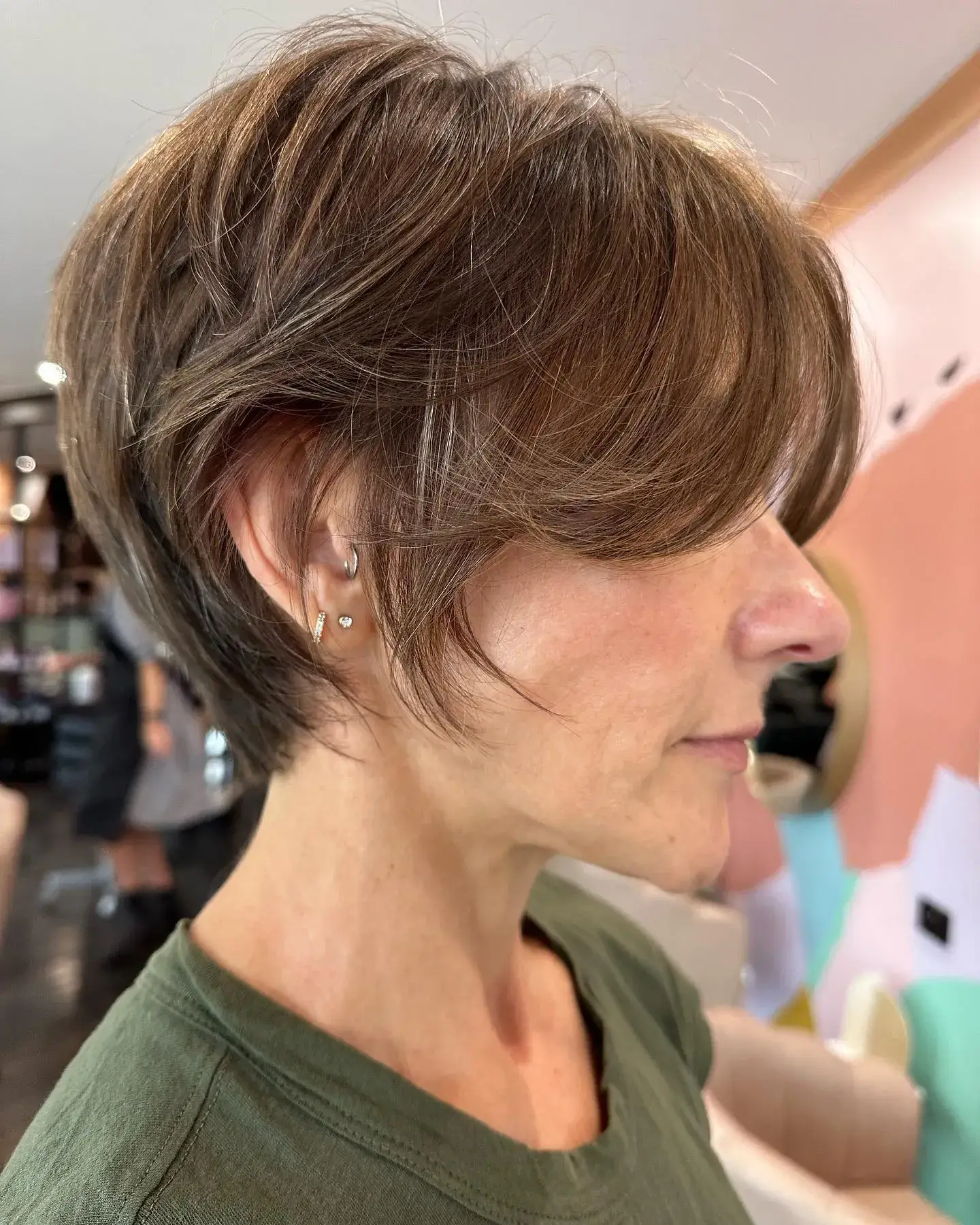 Side Swept Layered Pixie