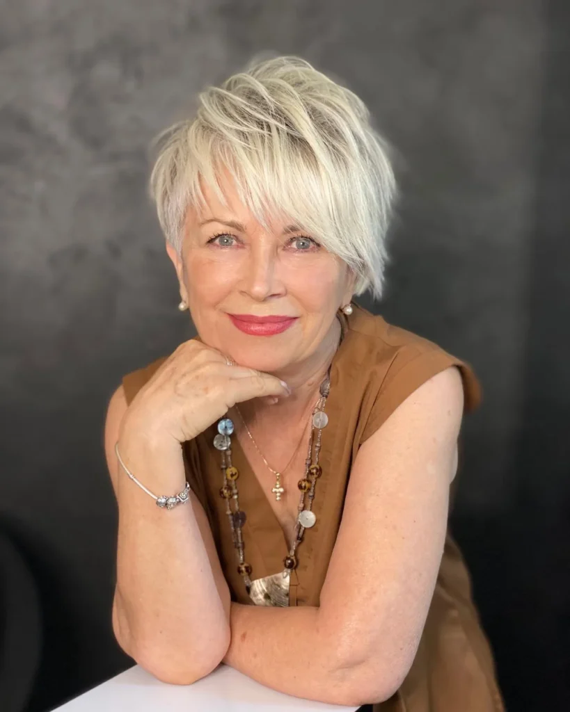 Side-Swept Textured Pixie
