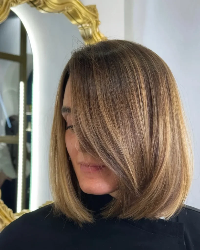 Sleek Angled Blunt Bob