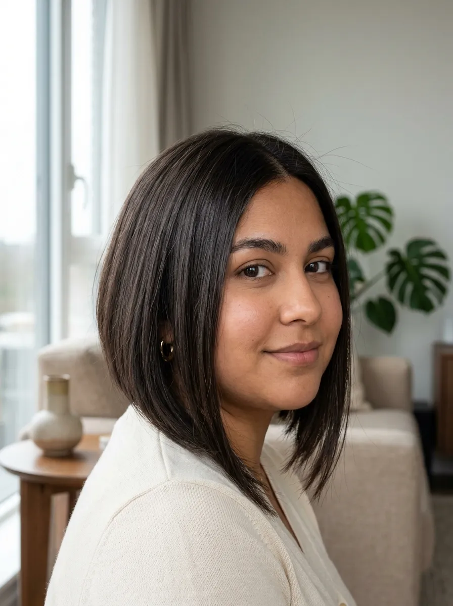 Sleek Angled French Bob