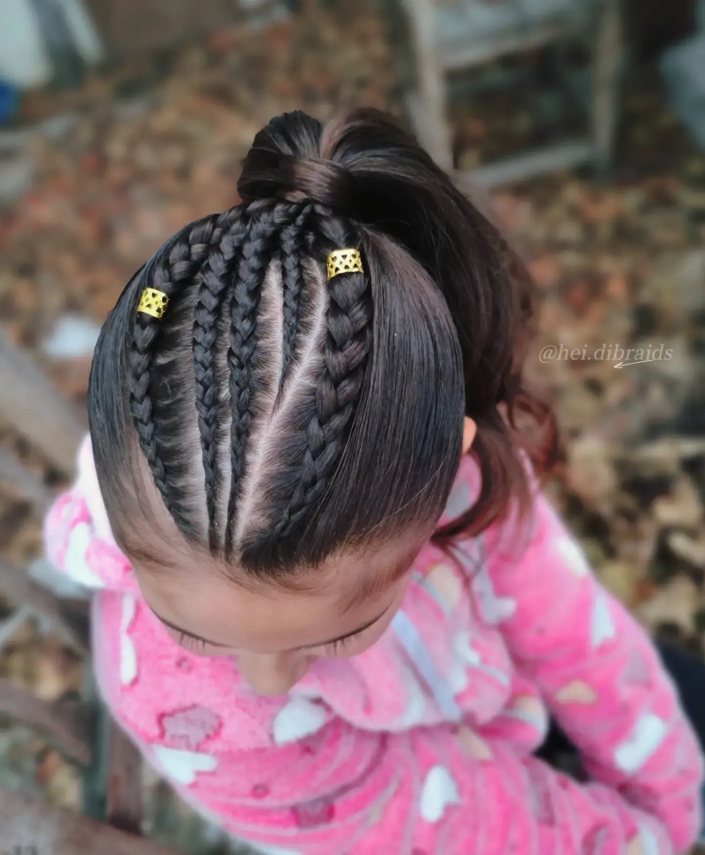 Sleek Cornrow High Ponytail