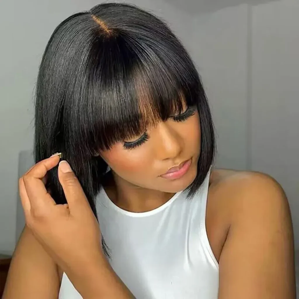 Sleek Fringe Frame Bob