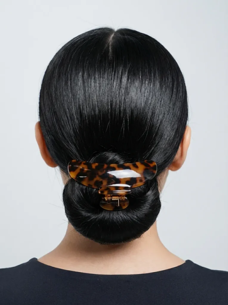 Sleek Low Clip Bun