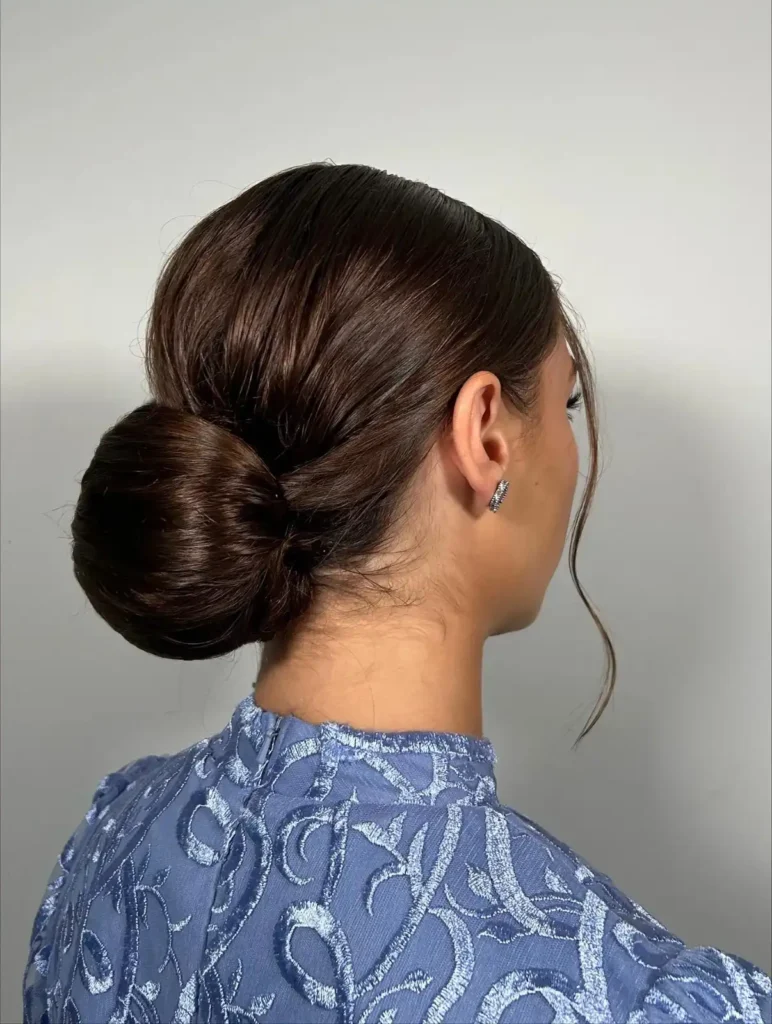 Sleek Minimalist Low Bun