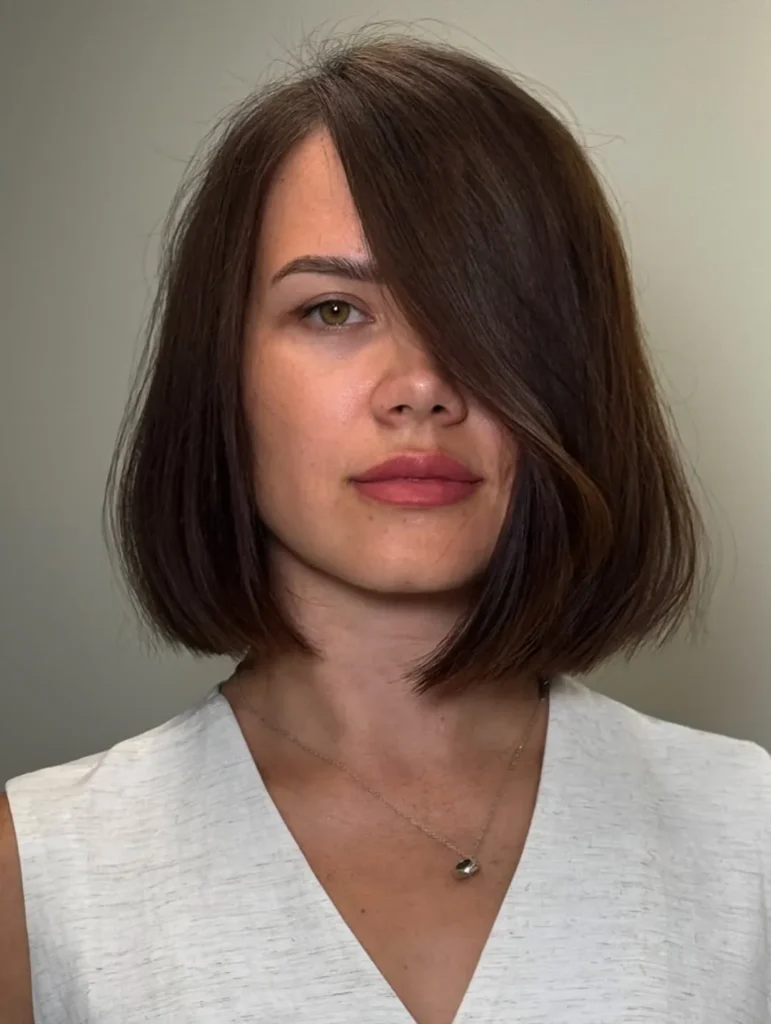 Sleek Side Sweep Bob