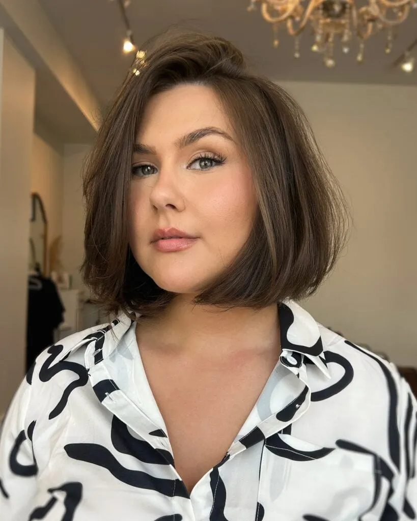 Sleek Side Swept Bob