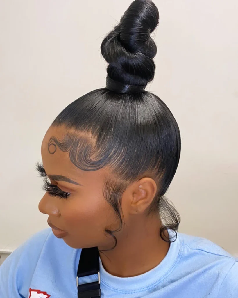 Sleek Spiral Topknot
