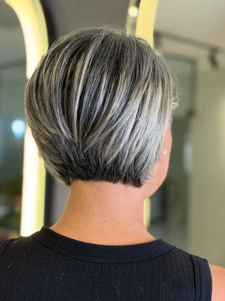 Sleek Tapered Stacked Bob