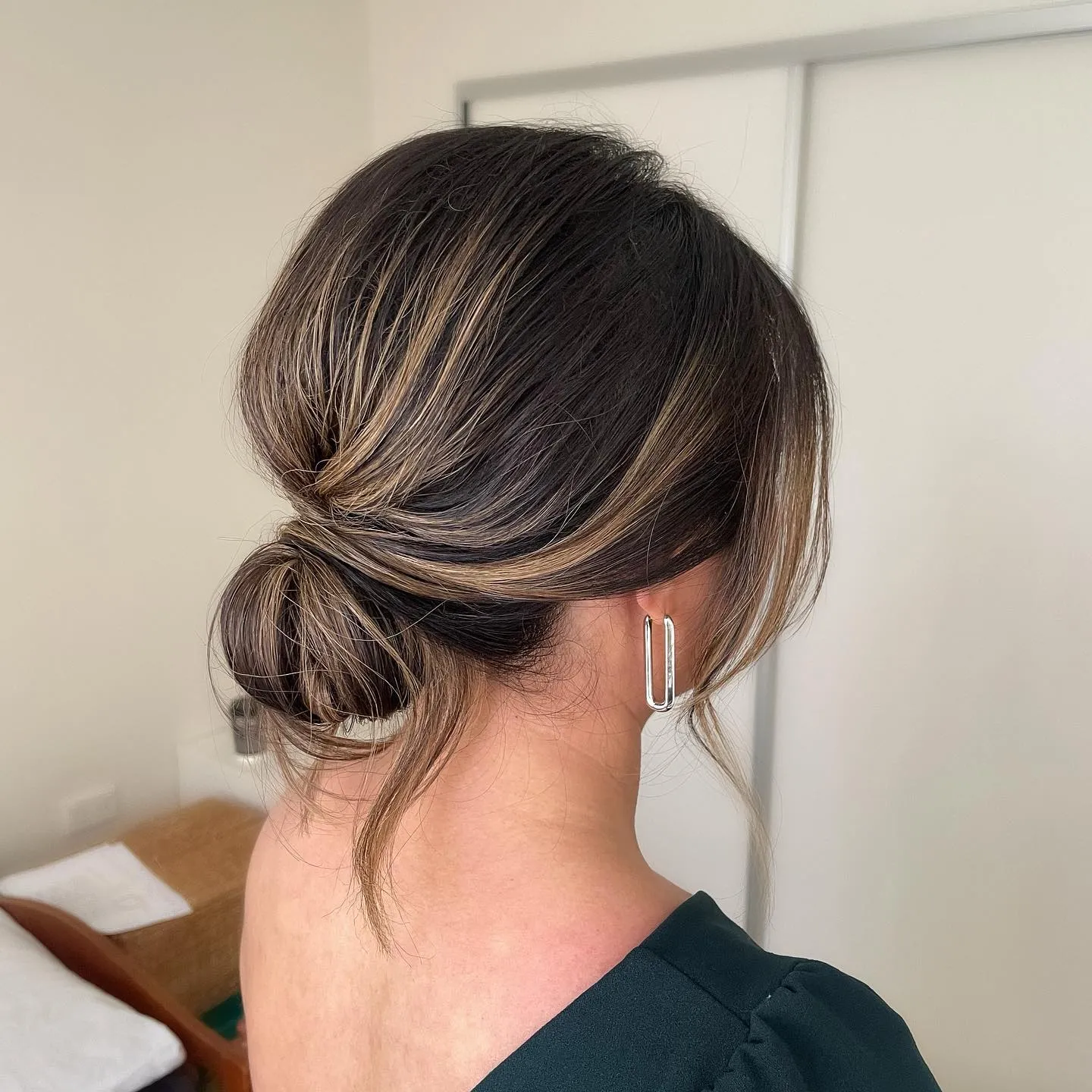 Sleek Wrapped Low Bun