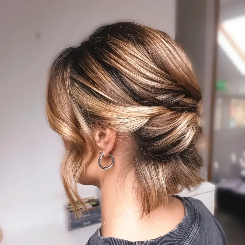 Sleek Wrapped Low Knot Updo