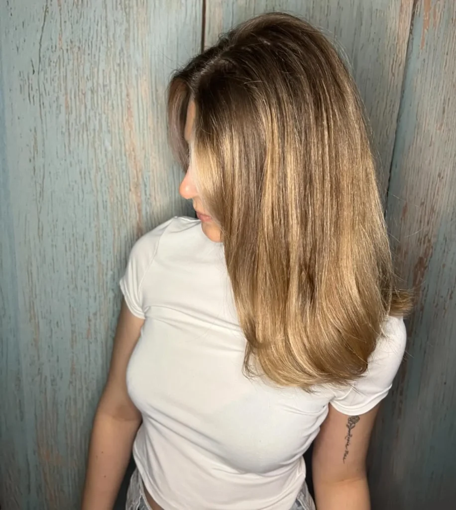 Smooth Golden Kitty Hairstyle Finish