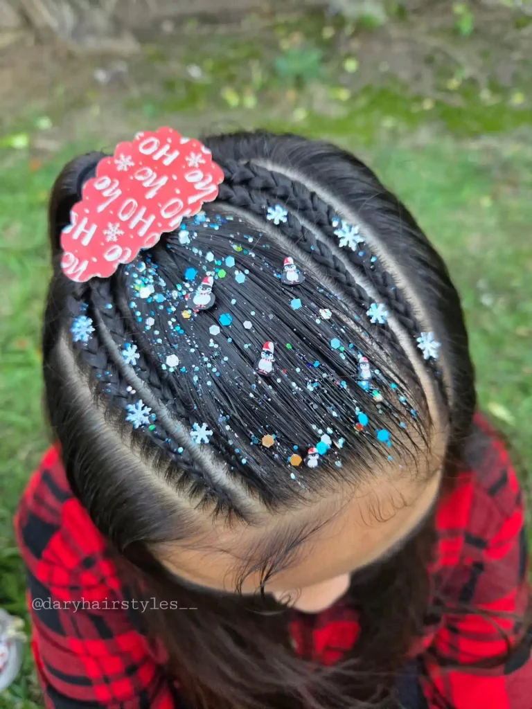 Snowy Sprinkle Braided Crown