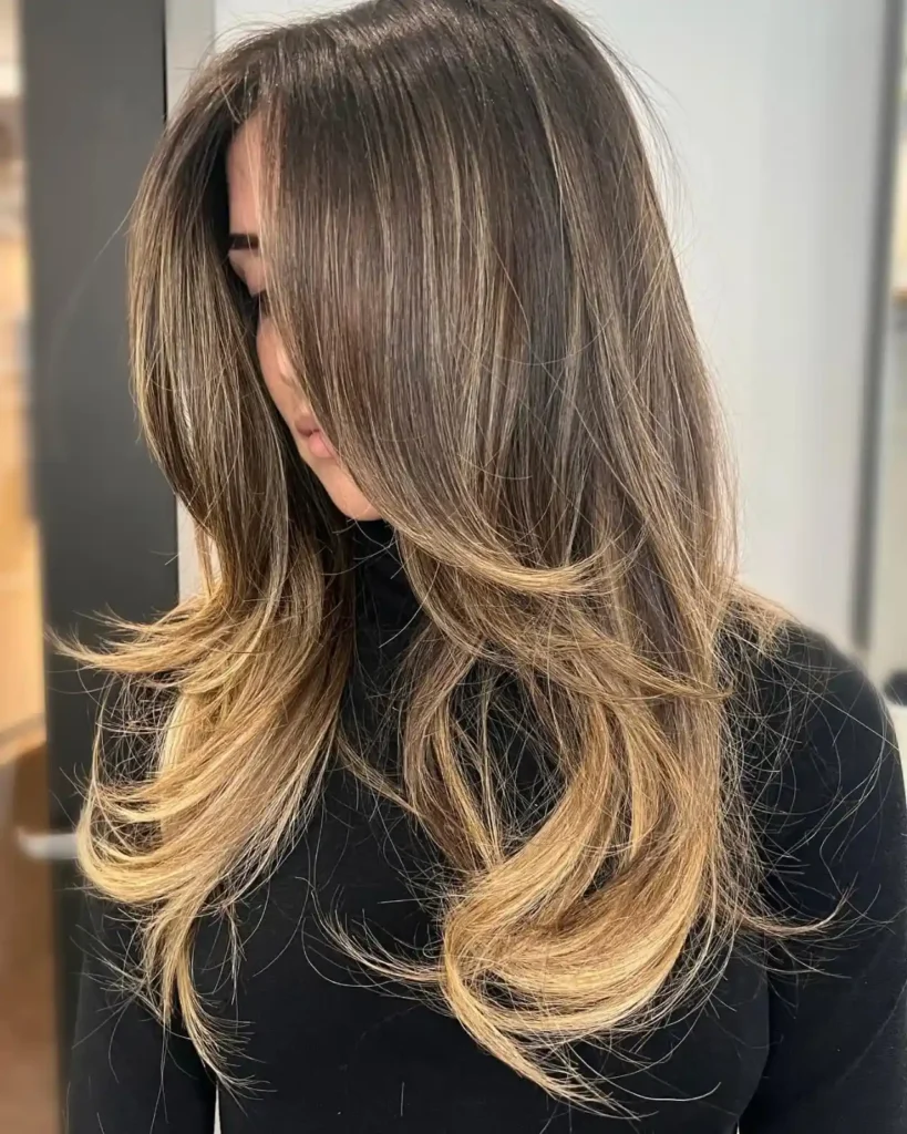 Soft Balayage Layered Waves