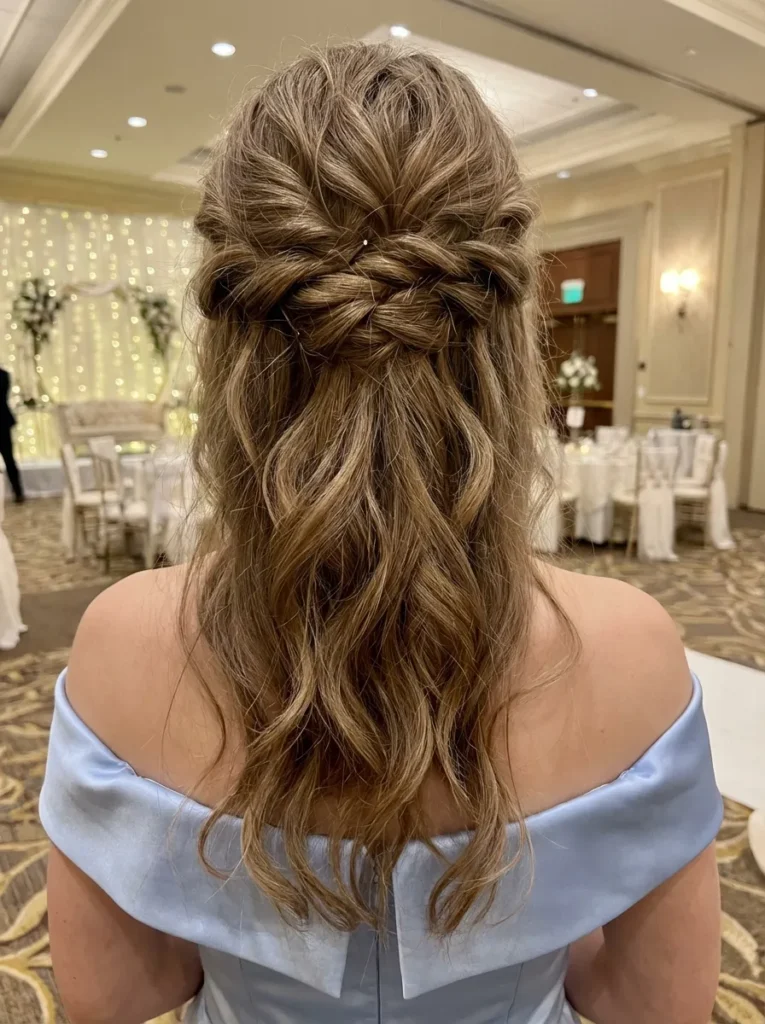 Soft Criss-Cross Half-Up