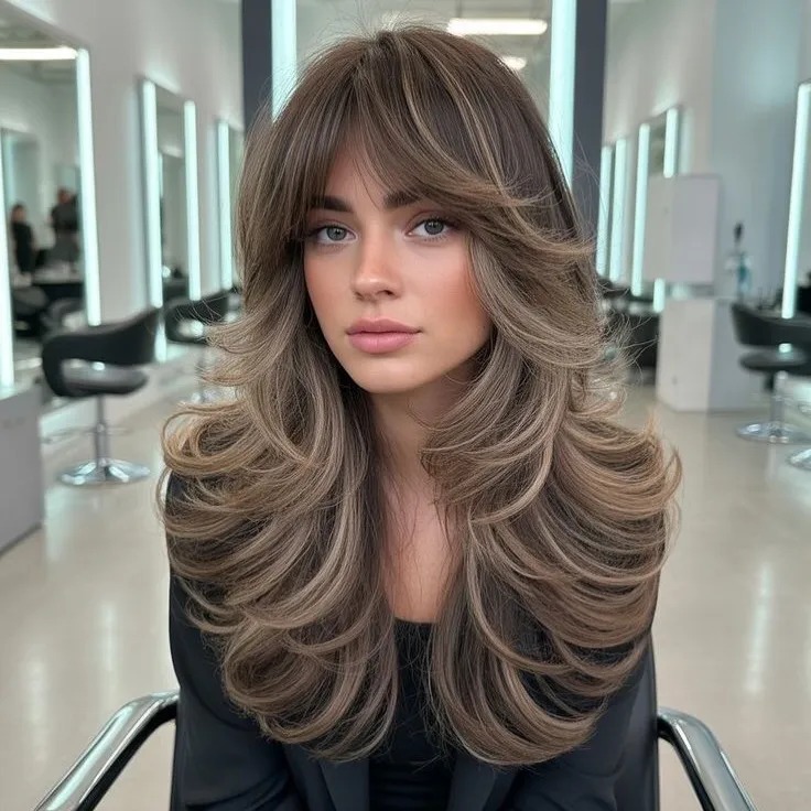 Soft Feathered Butterfly Blowout