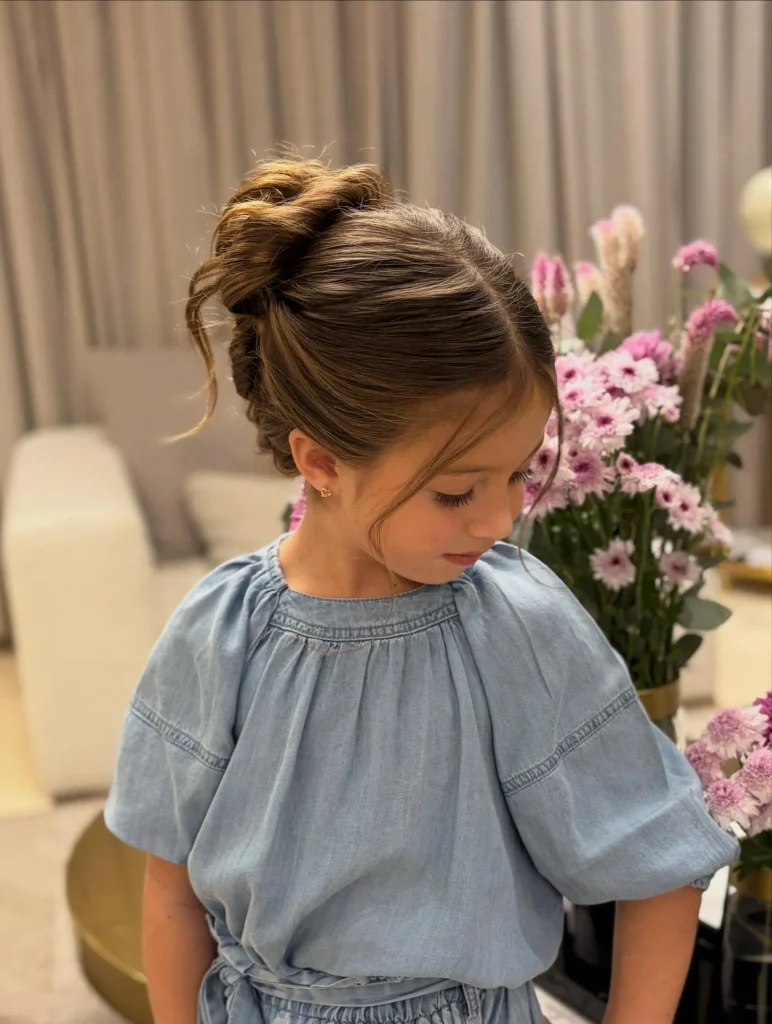 Soft Messy High Bun