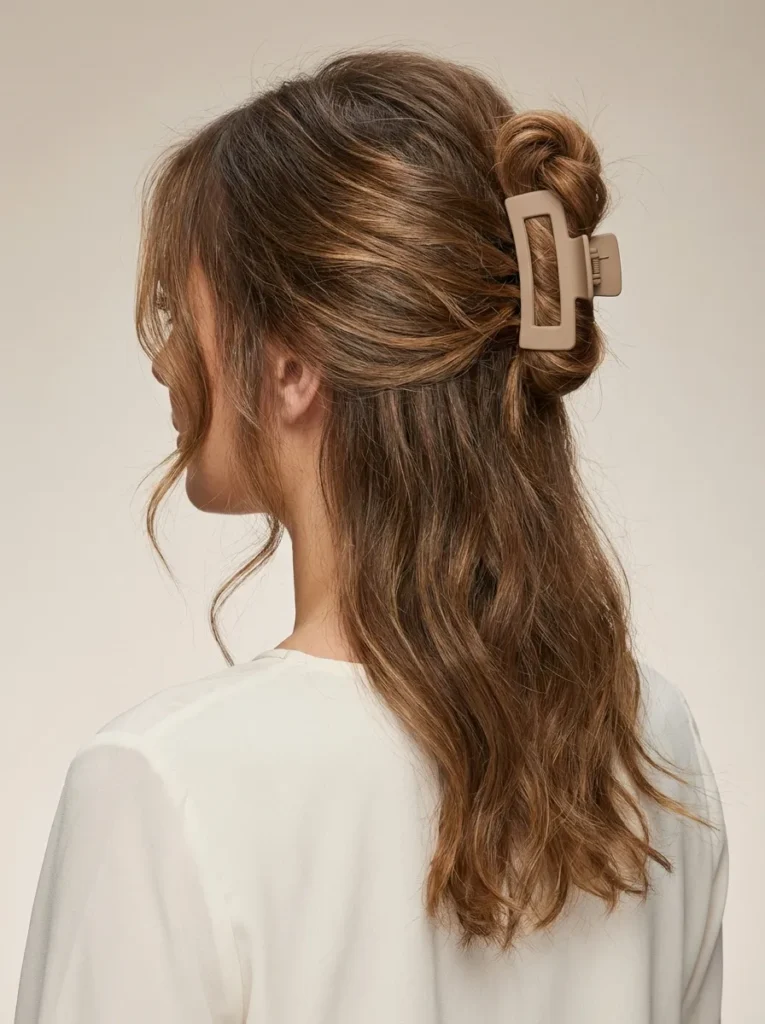 Soft Twist Clip Updo