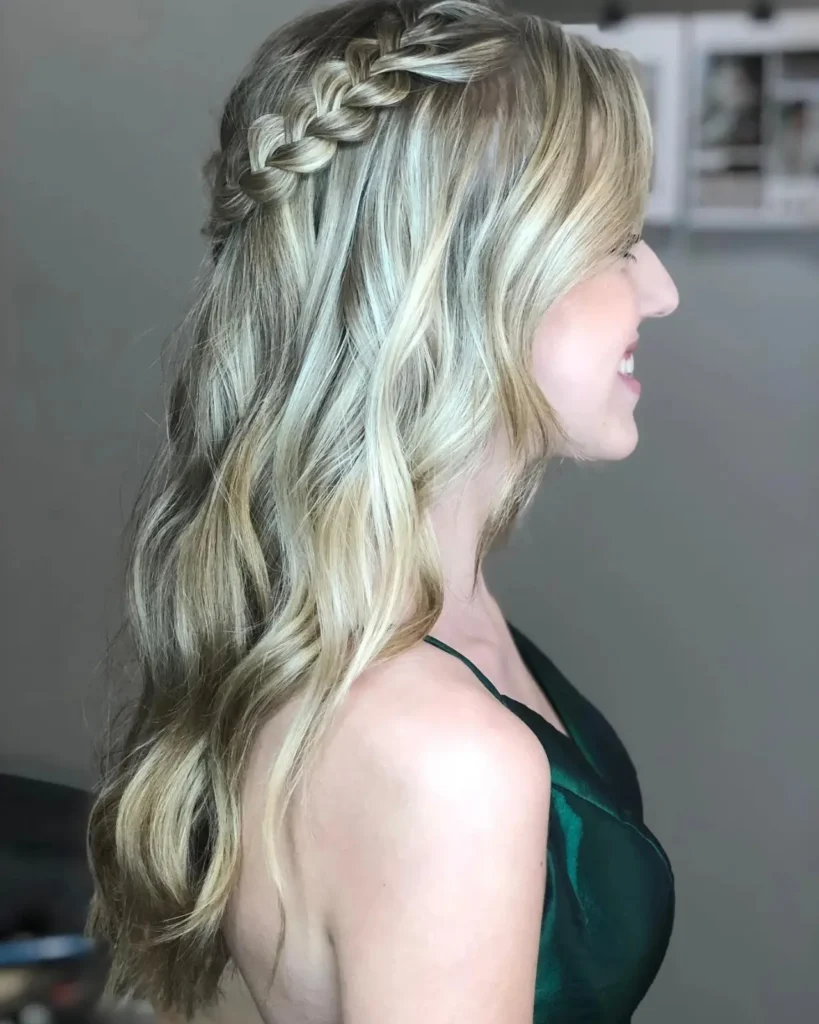 Soft Waves Crown Braid